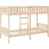  Krevet na kat 75 x 190 cm od masivne borovine | shoptok.hr