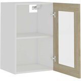 Viseći Viseča steklena omarica sonoma hrast 40x31x60 cm iverna plošča, (20716769) | Shoptok.si