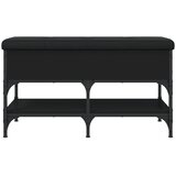  Klupa za cipele crna 82 x 42 x 45 cm od konstruiranog drva | shoptok.hr