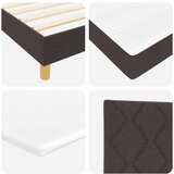 Box Postelja z vzmetnico Temno rjava 190 x 90 cm Poliester, (5000127834) | Shoptok.si