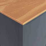  Garderobna omara s 3 vrati Hill siva 127x50x170 cm borovina, (20706134) | Shoptok.si