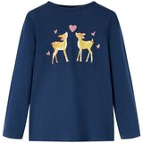vidaXL Dječja majica dugih rukava modra 128 | shoptok.hr