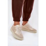 Boto Low Women's Sports Shoes Made Of Eco Leather Gold-Beige Iladira | shoptok.hr