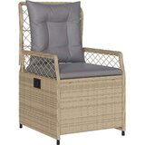  7-dijelni vrtni blagovaonski set od poliratana s jastucima bež | shoptok.hr