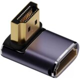 4SMARTS HDMI 8K kotni adapter komplet – 3× adapter + HDMI spojnik (siv) | Shoptok.si