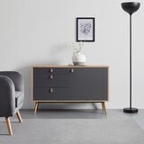 Bessagi Home retro komoda lena, hrast, siva | Shoptok.si