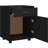 vidaXL Ormarić s kotačima crni 45 x 38 x 54 cm od iverice | shoptok.hr