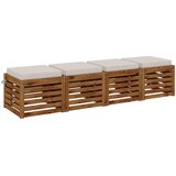  Jastučići za sjedenje SOEST 4 kom. 100% poliester Bijela | shoptok.hr