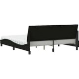 vidaXL Krevet s madracem crni 180x200 cm od tkanine | shoptok.hr
