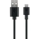 USB (Type A) / microUSB (Type B) 1m črn polnilni kabel