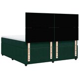  Krevet s oprugama i madracem tamnozeleni 200x200 cm baršunasti | shoptok.hr