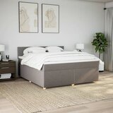  Krevet s oprugama i madracem smeđesivi 180x200 cm tkanina | shoptok.hr