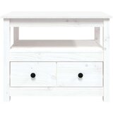  Klubska mizica bela 71x49x55 trdna borovina, (20711351) | Shoptok.si