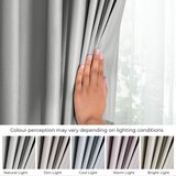 AmeliaHome Svijetlo siva zavjesa za djelomično zamračenje od samta 140x270 cm Eyelets – | shoptok.hr