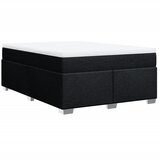  Krevet s oprugama i madracem crni 140 x 190 cm od tkanine | shoptok.hr
