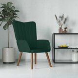  Stolica za opuštanje tamnozelena baršunasta | shoptok.hr