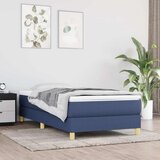  Krevet s oprugama i madracem plavi 90 x 200 cm od tkanine | shoptok.hr