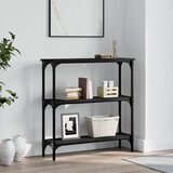  Konzolni stol crni 75 x 22,5 x 75 cm od konstruiranog drva | shoptok.hr