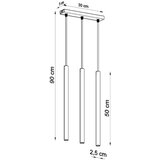  Obesna svetilka PASTELO 3 bela, (21347613) | Shoptok.si