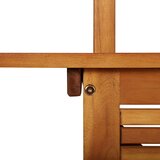  Vrtni barski stol s krovom 113x106x217 cm bagremovo drvo | shoptok.hr