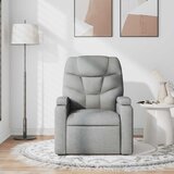  Masažni naslonjač od tkanine svjetlosivi | shoptok.hr
