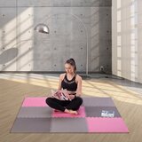  Set od 9 zaštitnih podloga u obliku slagalice za teretanu 60x60x1,0 cm sivo roza | shoptok.hr
