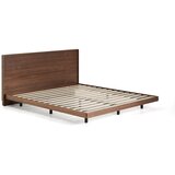 Kave Home Rjava zakonska postelja iz masivne breze z letvenim dnom 180x200 cm Norlen – | Shoptok.si
