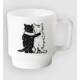 Carhartt WIP Hugging Cats Glass Mug white Cene