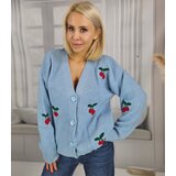 Pri Warm and cozy women's sweater with cherries in autumn LARAMIE | Shoptok.si