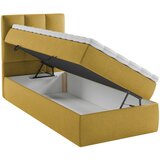 MID.YOU POSTELJA Z VZMETNICO 90 cm x 200 cm , les, tekstil, leseni material gorčično rumena | Shoptok.si