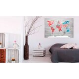  Slika na plutenoj podlozi - Red Roam [Cork Map] 60x40 | shoptok.hr