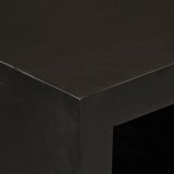 Komoda crna 55 x 30 x 76 cm od masivnog drva manga i željeza | Eponuda.com