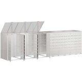  Skladištenje kanti za 3 kante Srebrno 340 x 77.5 x 115.5 cm | shoptok.hr