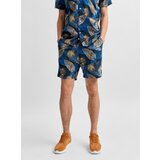 Selected Homme Blue Patterned Chino Shorts Joel - Men | shoptok.hr