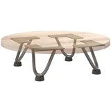  Noge s ukosnicama za stolić za kavu 4 kom. Prirodni čelik 10 cm Puni čelik - Prirodna 10 cm 1 2 rods | shoptok.hr