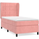 Box spring krevet s madracem ružičasti 80 x 200 cm baršunasti | shoptok.hr