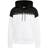 Calvin Klein Jeans Sweater majica svijetlozelena / crna / bijela | shoptok.hr