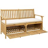  Klupa za pohranu s jastukom s pohranom 148 x 63 x 84 cm | shoptok.hr