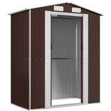  Vrtno spremište tamnosmeđe 192 x 108 x 223 cm pocinčani čelik | shoptok.hr