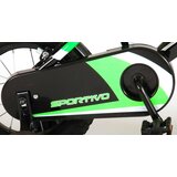 Volare Sportivo dječji bicikl 12" s dvije ručne kočnice crno-zeleni | shoptok.hr
