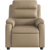 vidaXL Električni naslanjač kapučino umetno usnje | Shoptok.si