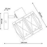  Zidna lampa ZAHARA 1xE27/10W/230V zlatna | Eponuda.com