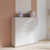 CARRYHOME Visoka Komoda Alice, Peščena Barva | Shoptok.si