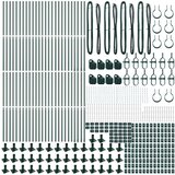  Ograjni Stebri Komplet 104 Zeleni Beton 3.2 x 3.2 x 88.5 cm | Shoptok.si