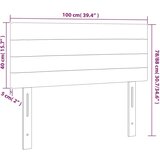  Posteljno vzglavje taupe 100x5x78/88 cm blago, (20737365) | Shoptok.si