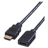 Value HDMI produžetak HDMI A utikač, HDMI A utičnica 2.00 m crna 11.99.5575 sa zaštitom HDMI kabel Cijene