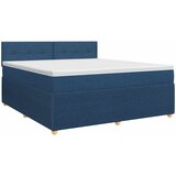  Boxspring krevet s madracem Plava 180 x 200 cm Tkanina | shoptok.hr