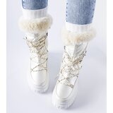 Gemre Beige insulated snow boots with Giorgio lettering | Shoptok.si