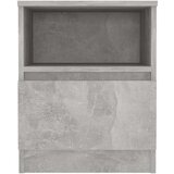  Nočna omarica 2 kosa betonsko siva 40x40x50 cm iverna plošča, (20624118) | Shoptok.si