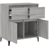  Komoda sivog hrasta sonome 60x35x70 cm od konstruiranog drva | shoptok.hr